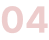 Chiffres rouges "04" sur fond transparent.
